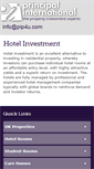 Mobile Screenshot of hotelinvestment.principalinternational.co.uk