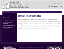 Tablet Screenshot of hotelinvestment.principalinternational.co.uk